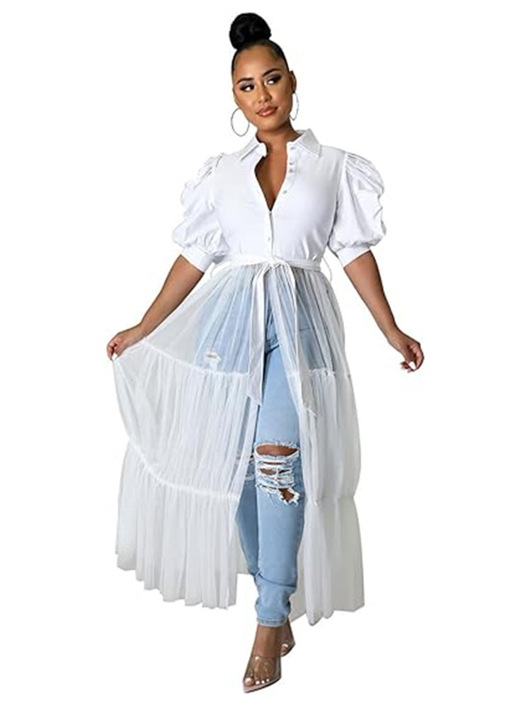 Short Sleeve Bodycon High Low Asymmetrical Ruffle Dress
