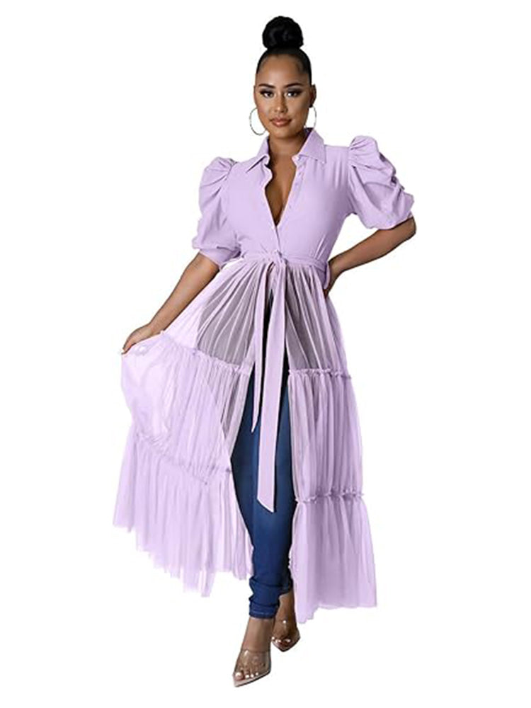 Short Sleeve Bodycon High Low Asymmetrical Ruffle Dress