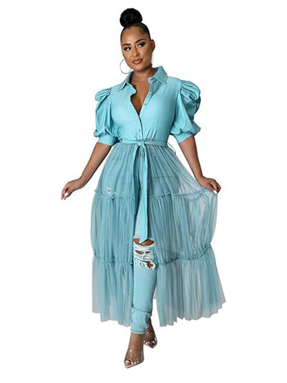 Short Sleeve Bodycon High Low Asymmetrical Ruffle Dress