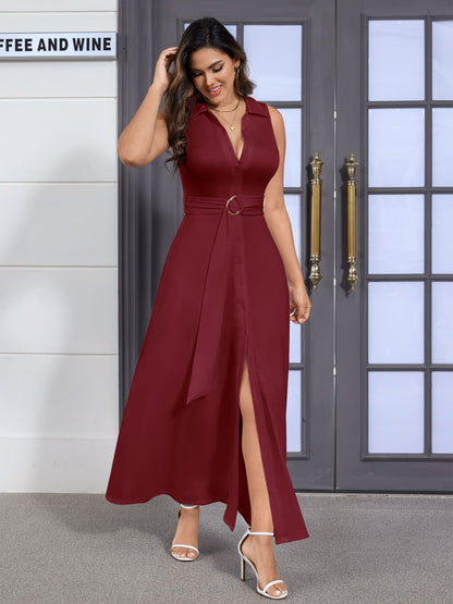 Natalie Button Down Party Dress