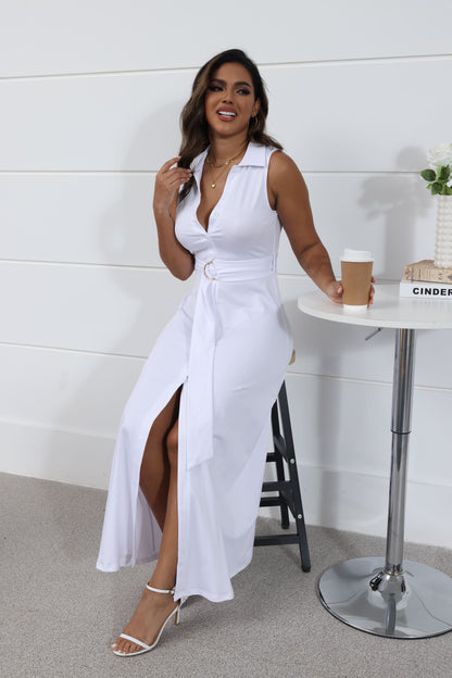 Natalie Button Down Party Dress