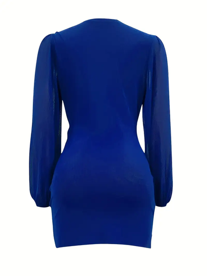 Natalie Mesh Stretch Cocktail Mini Dress