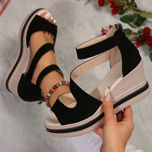 Waterlily Braided Wedge Sandals