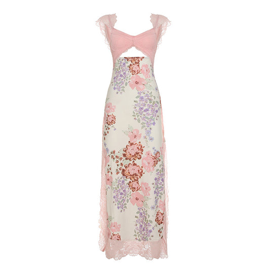 Sofia Lace Floral Maxi Dress