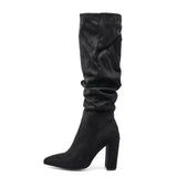 Lantana Pleated Knee High Boots