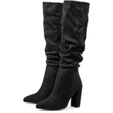 Lantana Pleated Knee High Boots