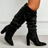 Lantana Pleated Knee High Boots