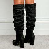 Lantana Pleated Knee High Boots