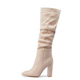 Lantana Pleated Knee High Boots