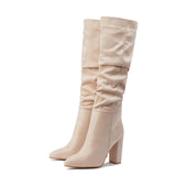 Lantana Pleated Knee High Boots