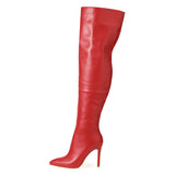 Kalmia Solid Color Over Knee Boots