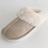 Magnolia Platform Furry Slippers