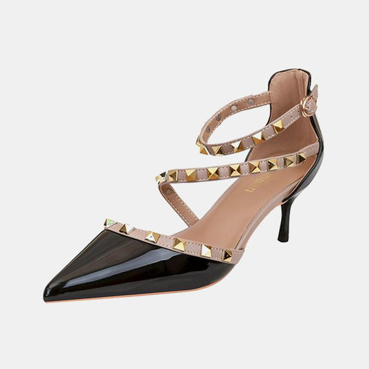 Nemesia Rivet Hollow Strap Sandals