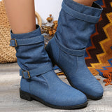 Mandevilla Buckle Denmin Mid-Calf Boots