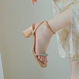 Nemesia Pearl Strap Sandals