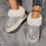 Nemesia Platform Glitter Snow Boots