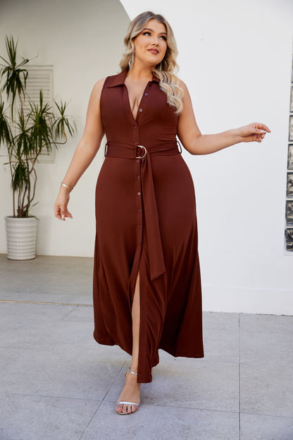 Natalie Button Down Party Dress
