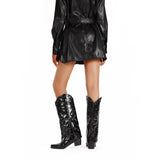 Nemesia Stylish Rivets Knee-high Boots