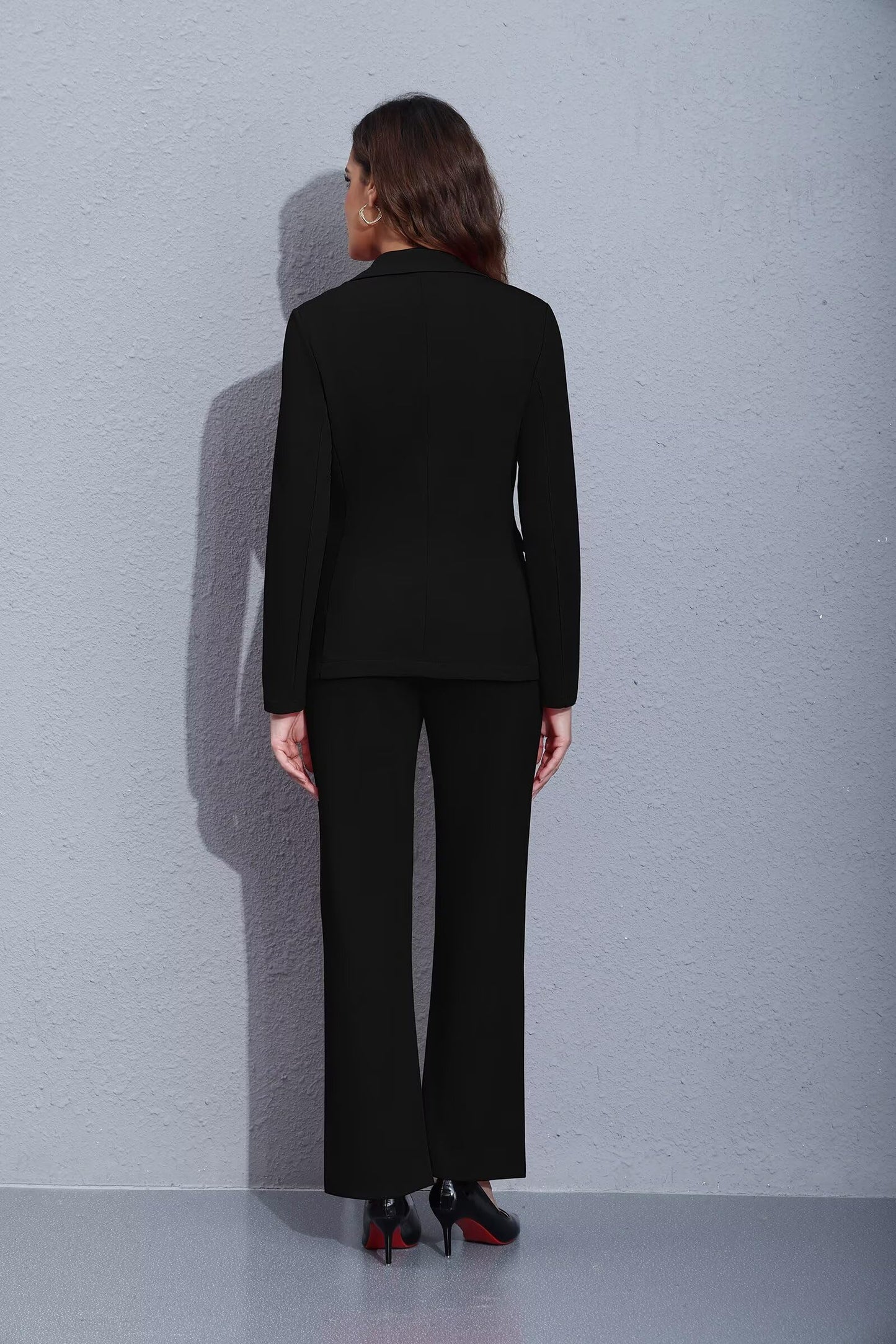 Lapel Blazer Pants Set
