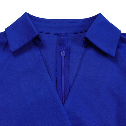 V Neck A Line Midi Dress