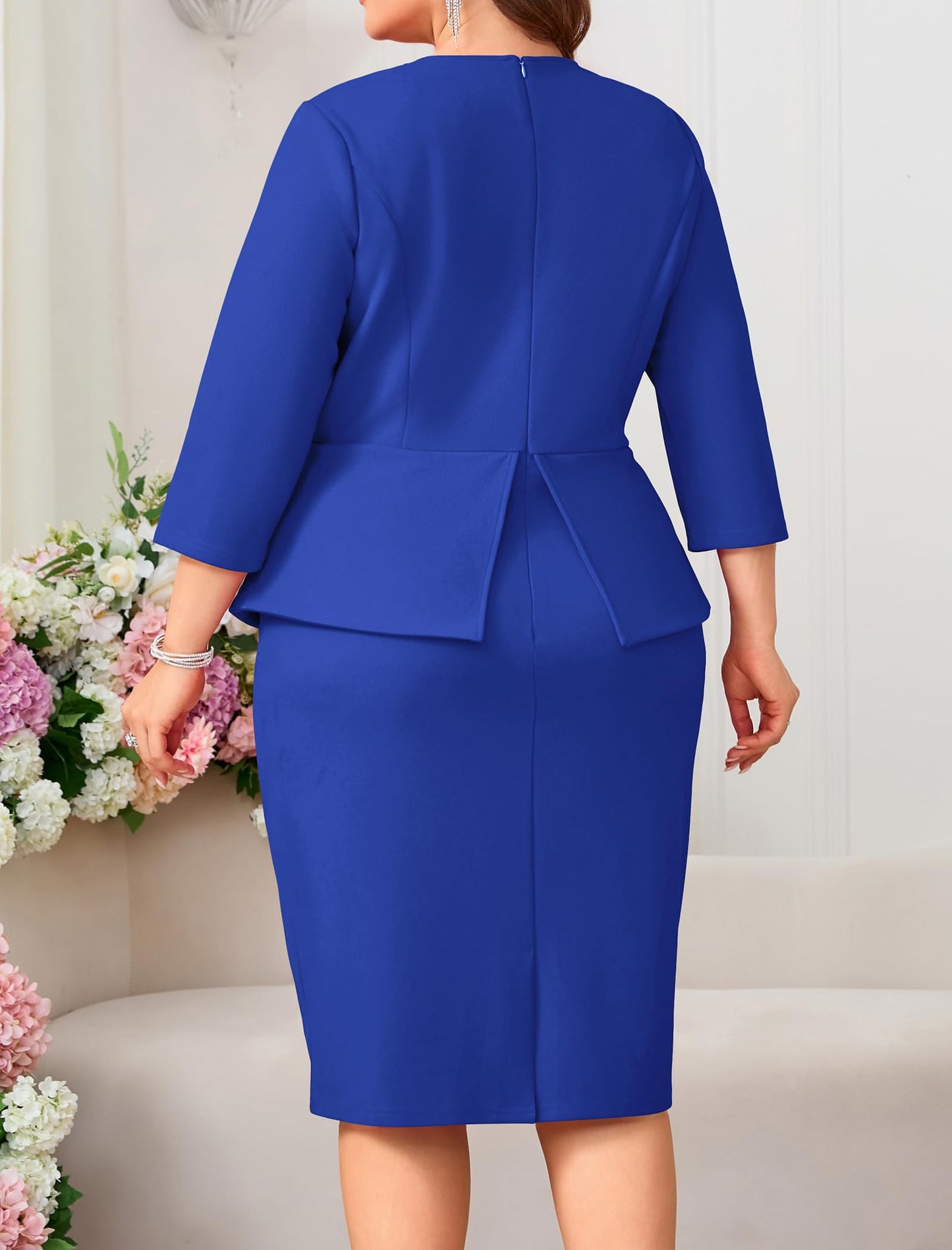 Peplum Bodycon Pencil Dress