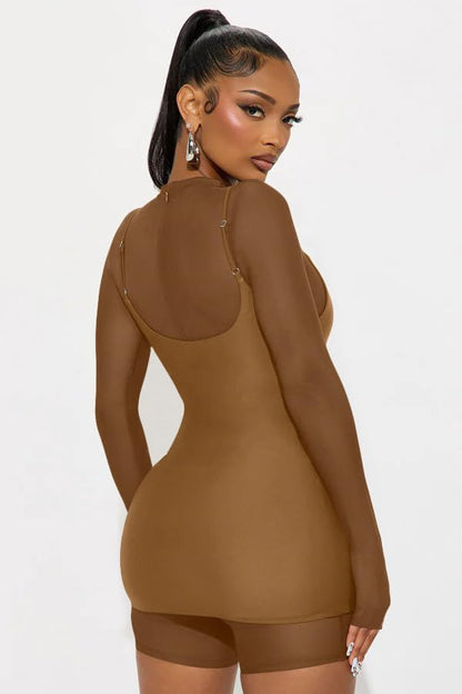 2 Piece Outfits Mesh Jumpsuits