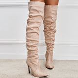 Mallow Suede Over Knee Boots