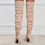 Mallow Suede Over Knee Boots