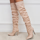 Mallow Suede Over Knee Boots