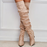 Mallow Suede Over Knee Boots