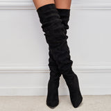 Mallow Suede Over Knee Boots