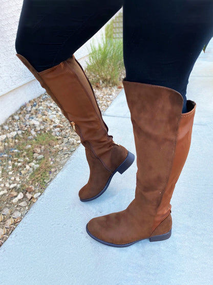 Dahlia Suede Knee High Boots