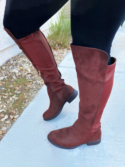 Dahlia Suede Knee High Boots