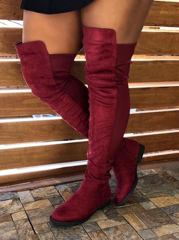 Dahlia Suede Knee High Boots