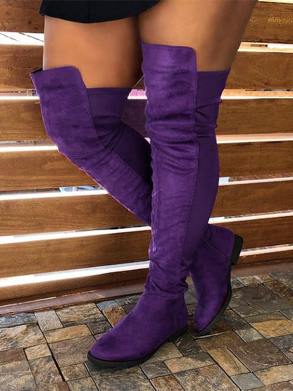 Dahlia Suede Knee High Boots
