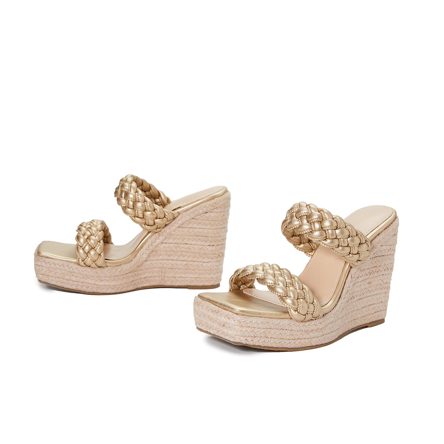 Pansy Braided Wedges