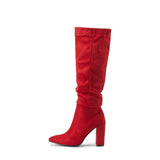 Lantana Pleated Knee High Boots