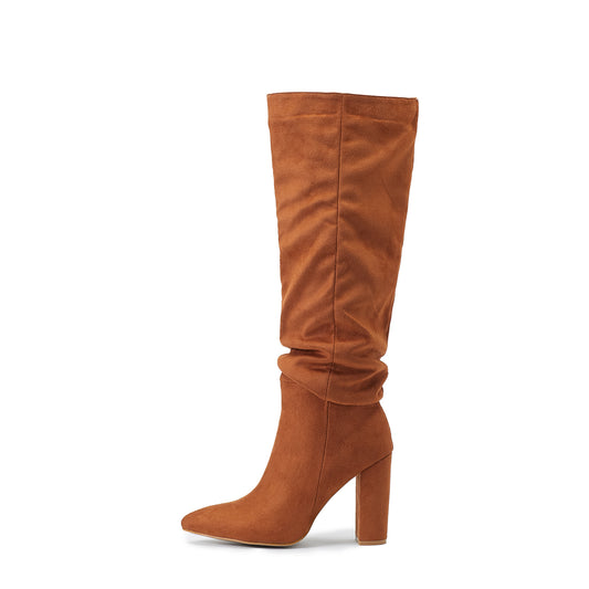 Lantana Pleated Knee High Boots