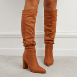 Lantana Pleated Knee High Boots