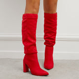 Lantana Pleated Knee High Boots