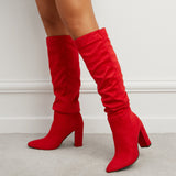 Lantana Pleated Knee High Boots