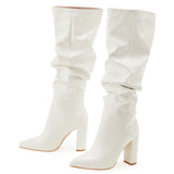 Marigold Patent Leather Knee-high Boots