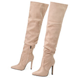 Mallow Suede Over Knee Boots