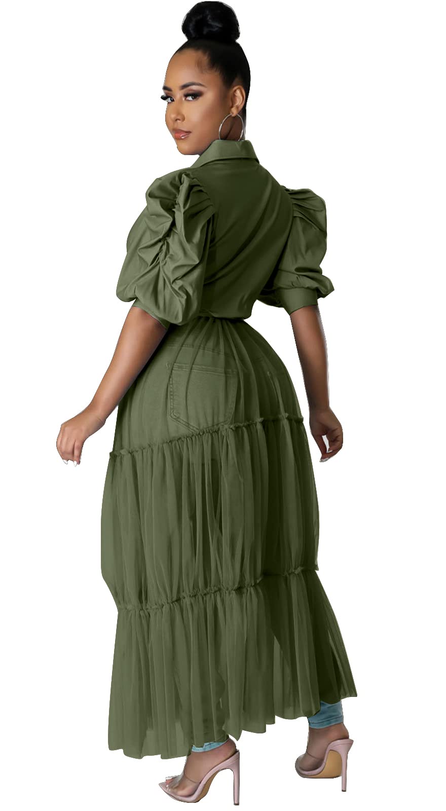 Short Sleeve Shirt Dress
