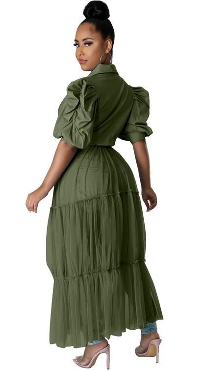 Short Sleeve Shirt Dress