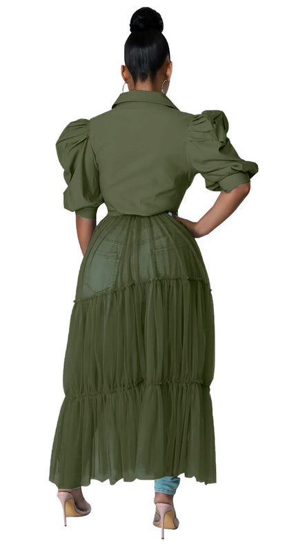 Short Sleeve Shirt Dress