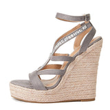 Pansy Strappy Wedges