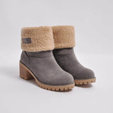 Solidago Furry Heel Mid-Calf Boots