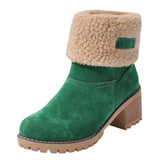 Solidago Furry Heel Mid-Calf Boots