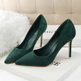 Pansy Suede Stiletto Pumps